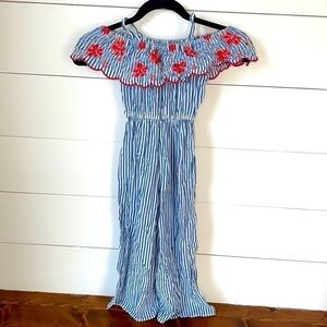 Trendy Spaghetti Strap Off the Shoulder Jumpsuit